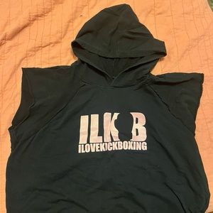 ILKB cropped short sleeve hoodie